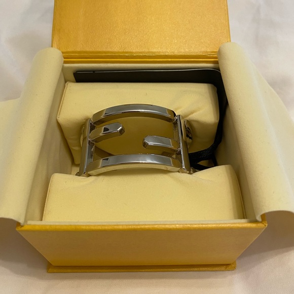 Silver “Forever” Fendi Cuff - Picture 3 of 4